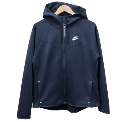 Nike Black Zip-Up Hoodie Size L