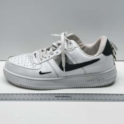 Nike Air Force 1 Low White Black Mini Swoosh Mens Size US 10 UK 9 EUR 44