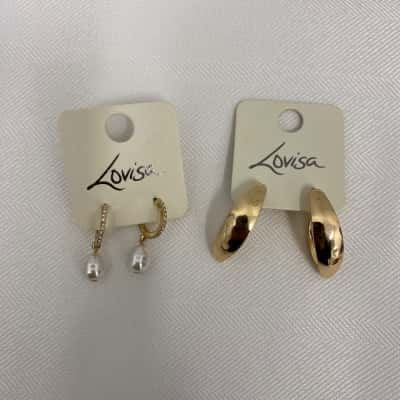 Lovisa Women's Earrings Costume Jewellery 2Pieces BNWT