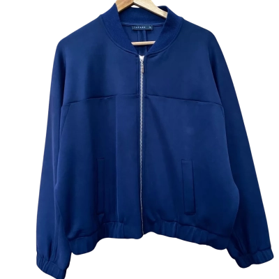 The Ark Navy Blue Bomber Jacket Size S