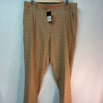 Grace Hill Women Size 18 Dress Pants Beige 