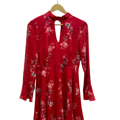 Sportsgirl Womens Size 8 Red Floral Dress