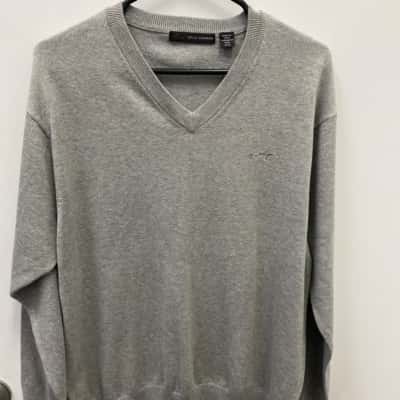 Greg Norman Mens  Size M Crew Neck Jumper Grey 