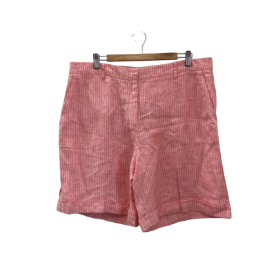 Sportscraft Womens  Size 16 Tailored Shorts Pink  / Striped / White 