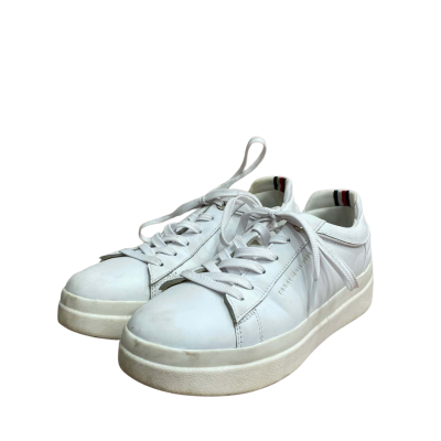 Tommy Hilfiger Womens Size 9 White Feminine Elevated Sneakers 