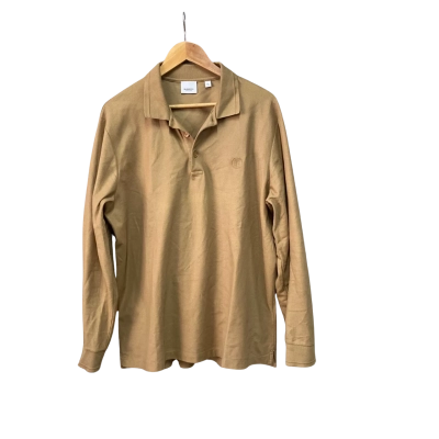 Mens  Size XXL Long Sleeve Shirt Brown 