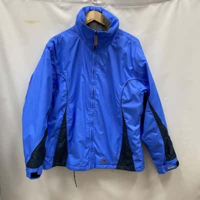Gondwana Women's Snow Jacket With Folded Hoodie Size 16 Blue 