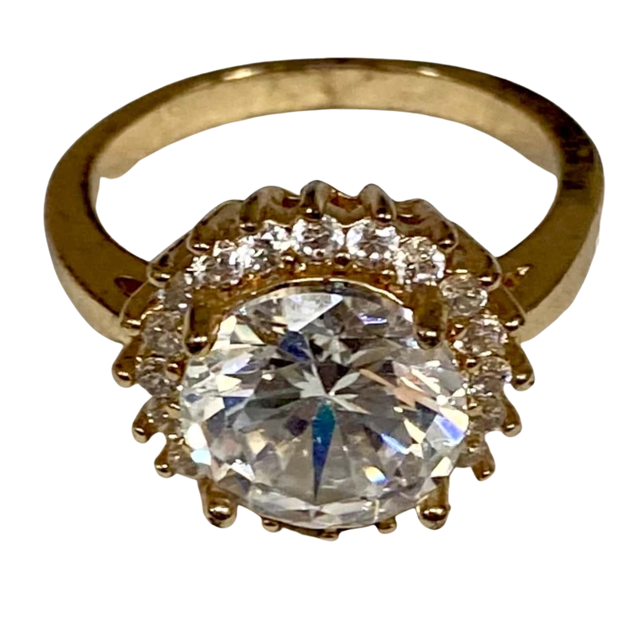 Dress Ring Gold with Diamantes(s)