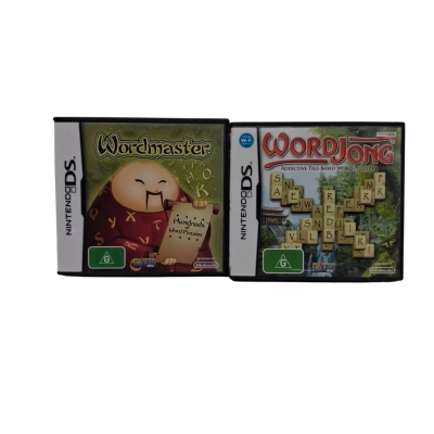 2 NINTENDO DS GAMES WORD MASTER  AND WORD JONG