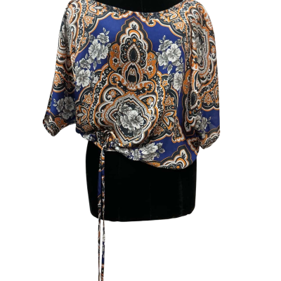 Stella Womens  Size 10 Short Sleeve Top Multicoloured / Orange and blue