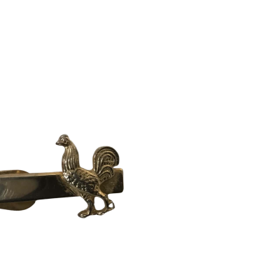 Vintage Rooster Tie Clip as pictured Approx 3.5 x 2cm