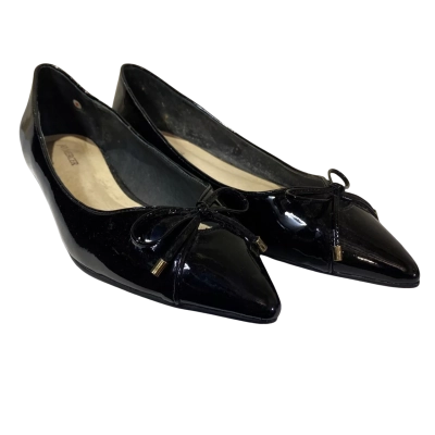 Jo Mercer Womens  Size 8 black leather pointed-toe dress flats 