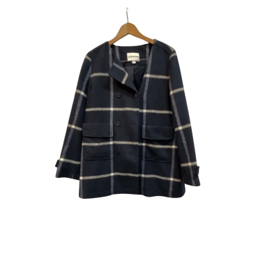 Country Road Womens  Size L Navy Blue check jacket