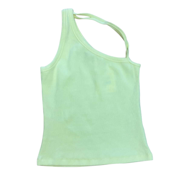 BNWT Sneaky Link Yellow One Shoulder Tank Top Size S