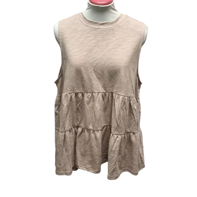 Leoni Womens  Size L Singlet Top Beige 