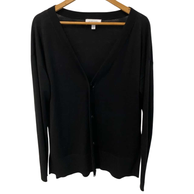 Witchery Womens  Size M Button-down Cardigan Black  