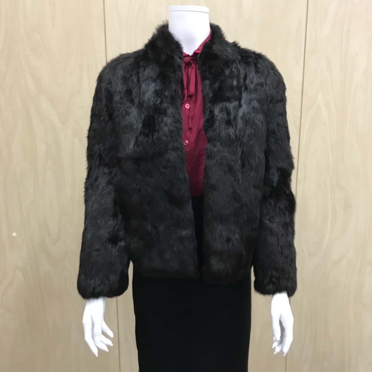 rabbit fur jacket