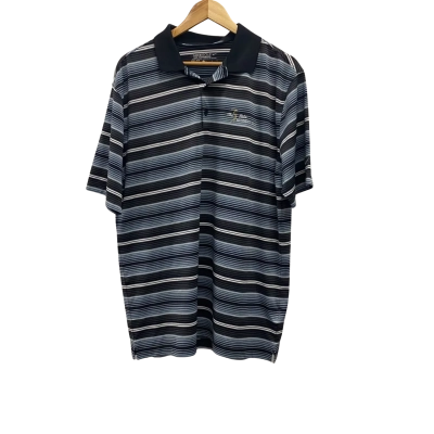 Nike Golf Mens The Links Kennedy bay Size L T-Shirt Black  / Grey / White 