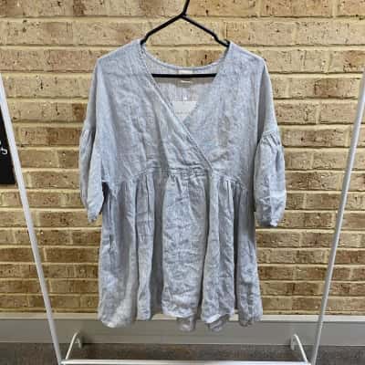 Womens Marlow and Mae grey stripe dress Size S 