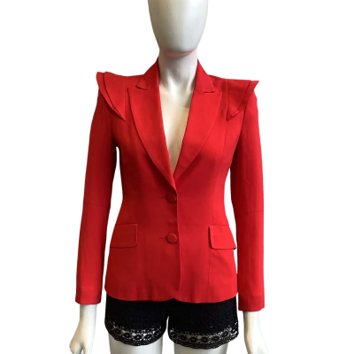 Yeojin Bae Women's Brand Size 1 Fitted Jacket Red  