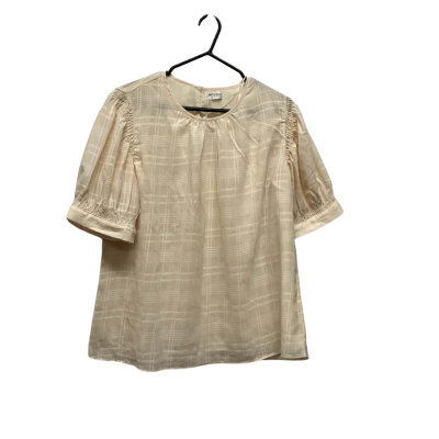  Womens  Size 16 Blouse / Short Sleeve Top Cream 