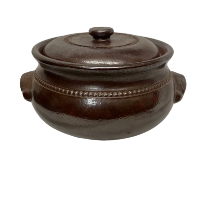 Bendigo pottery stoneware casserole dish 