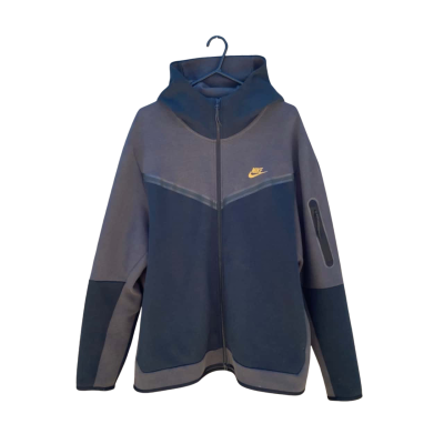 Mens Nike Size XXL Front Zipper Jacket Black  / Grey 