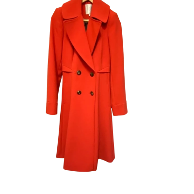 Jasper Conran  Women's Size 10 Double Breasted Orange Trench Coat
