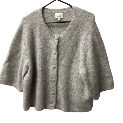Seed Heritage Womens  Size XL Button-down Cardigan Grey D 
