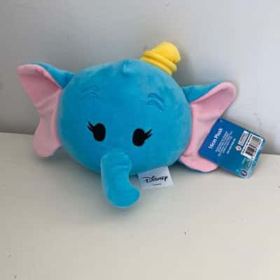 Disney Blue Elephant Head Plush Toy