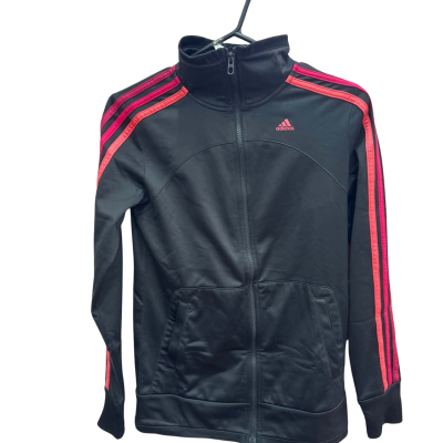 Adidas Womens  Size XS Black/Pink Zip up Workout Jacket 
