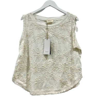  BNWT Tailisman Chantilly Top Natural Embroidery Size L RRP $149.95