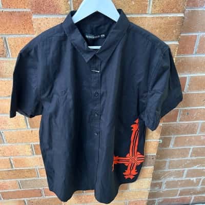 Dangerfield Mens  Size XXL Navy Blue Shirt 