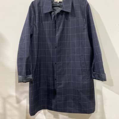  Unisex Guards Of London  Size 42 Winter Coat Blue / Checked 