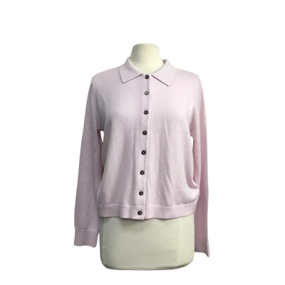 Karen Millen Women's Size M, Cashmere Wool Blend Knit Collar Cardigan