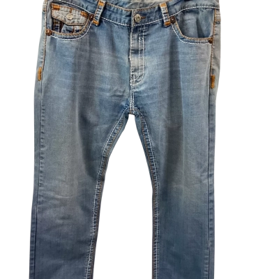 Y2K Vintage True Religion Mens Size 40 Embroidered Jeans
