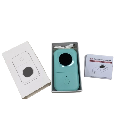 Phomemo D30 - Smart Mini Inkless Printing / Label Maker Machine - With Charging Cable - Label Roll - Instruction Manual