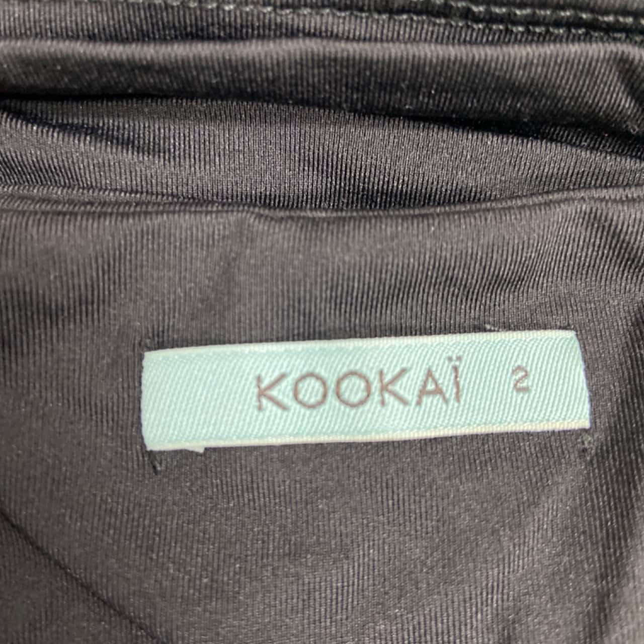 Kookai Womens Size 2 Midi Dress Black