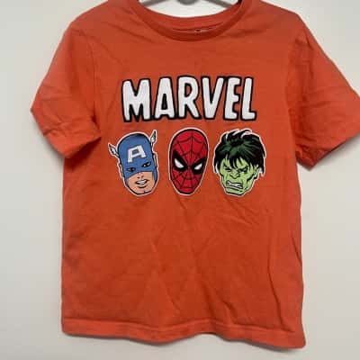 Marvel Kid's Size 5 T-Shirt - Orange