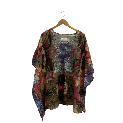 Urban Tropical Floral Kaftan Top.  Size 10.  New with tags