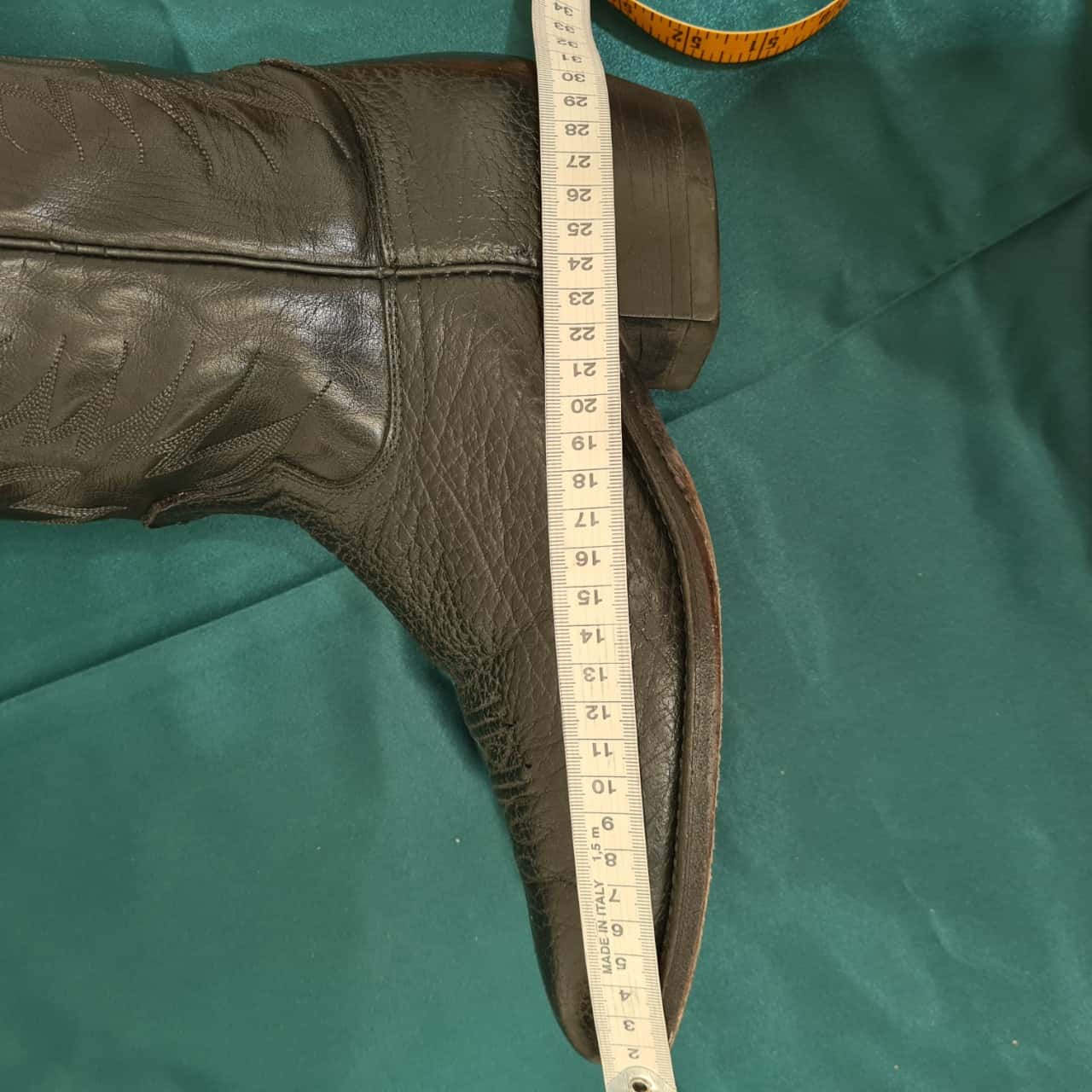 Mens Black Leather hand stitched boots(s)