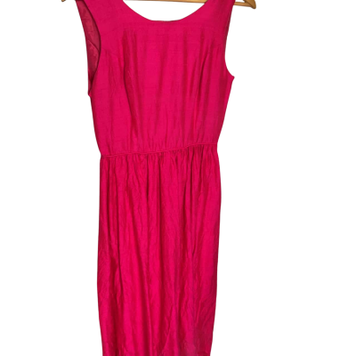 Laura Ashley Womens  Size 10 Maxi Dress Pink  