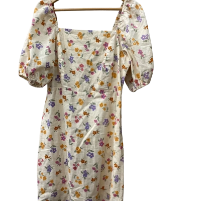 Princess Highway Womens  Size 12 Floral Dress Beige / Multicoloured 