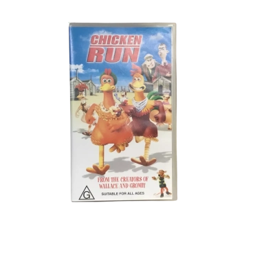 Vintage Chicken Run VHS Tape 