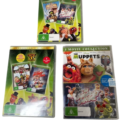 The Muppets DVDs New x3