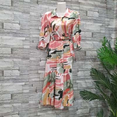 Dream House Womens  Size 10 Midi Dress Multicoloured 