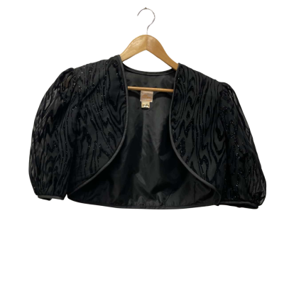 80s Cropped Cardigan Black  