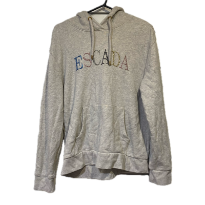 Escada Womens Hoodie Size L Grey 