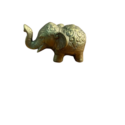 Vintage Elephant Statue Small (Gold)