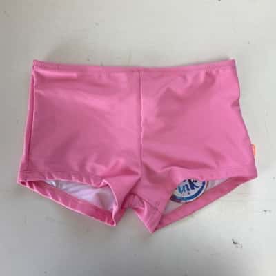Salty Swimwear Candy Pink Plain Boyleg Pants Size 7 